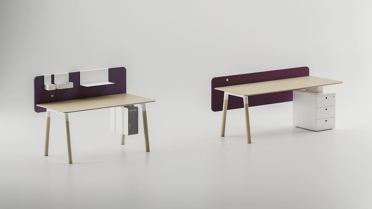 Деревянный рабочий стол с ящиками FANTONI Вудс ARCH-00062197 - Вид №1