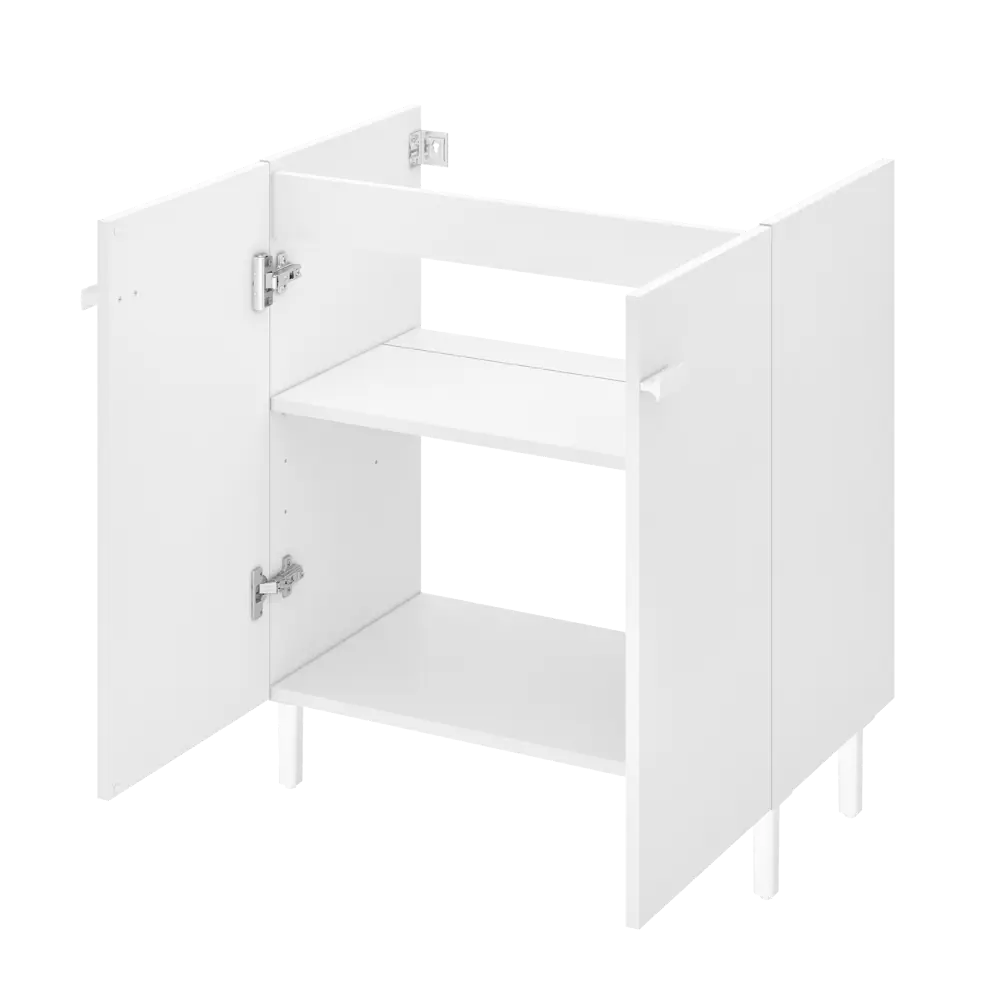 Тумба под раковину напольная Sensea Easy 70 см цвет белый STLM-2169681 - Вид №4