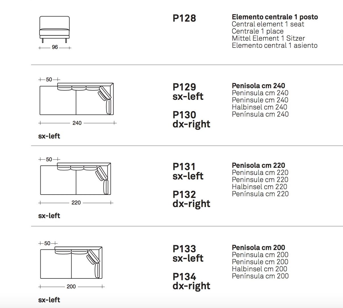 Секционный тканевый диван с полуостровом VALENTINI Slim New ARCH-00136564 - Вид №6
