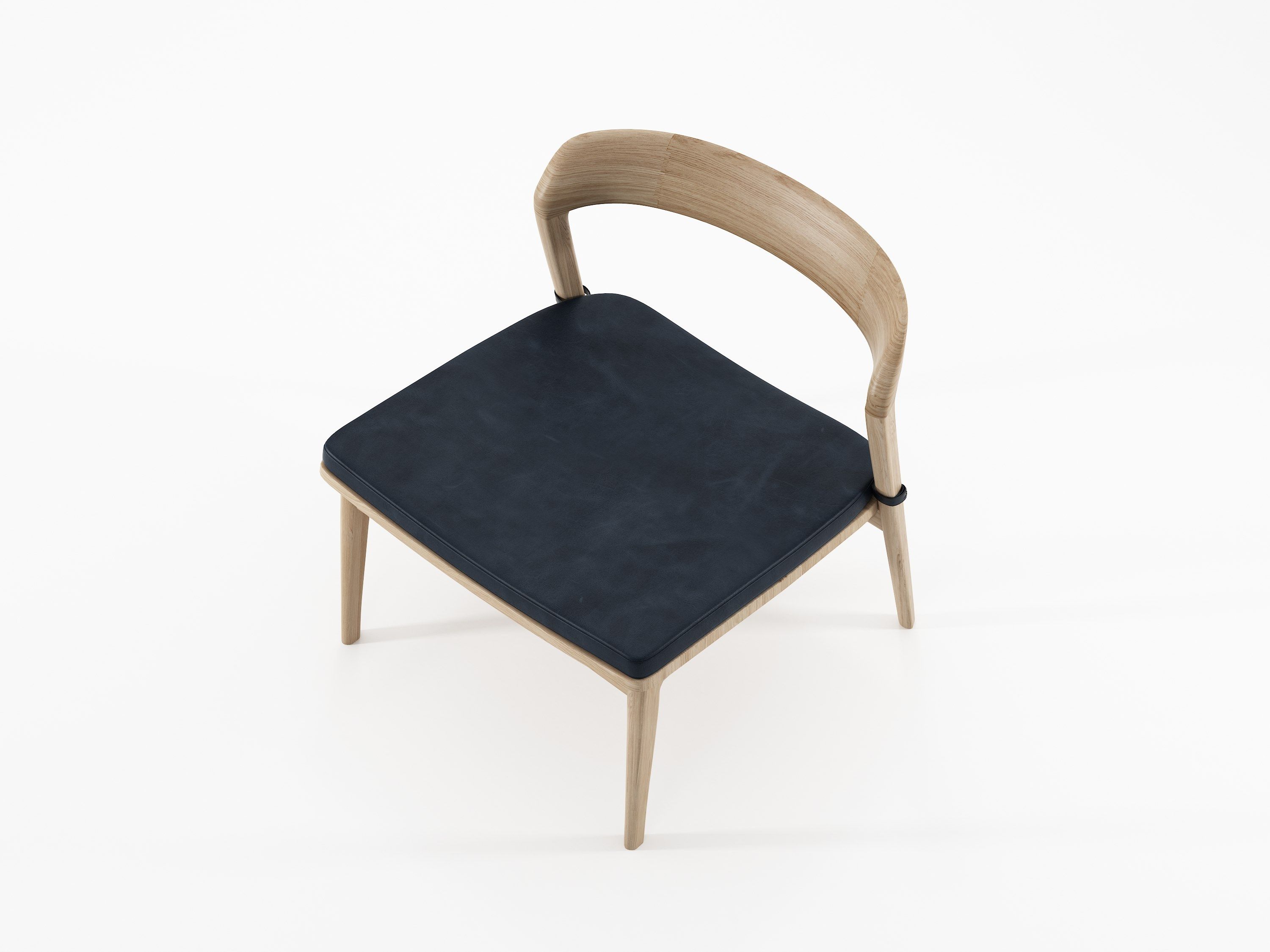 Кресло из массива дерева с мягким сиденьем KARPENTER Grasshopper ARCH-00069382 - Вид №3