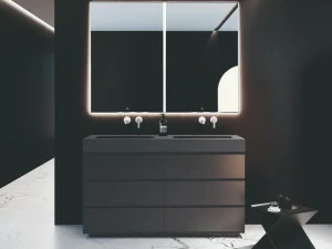 Fiora Мебель для умывальника из полиуретана с ящиками Making