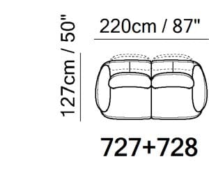 3-местный кожаный диван Natuzzi Italia SNAIL ARCH-00017336 - Вид №1