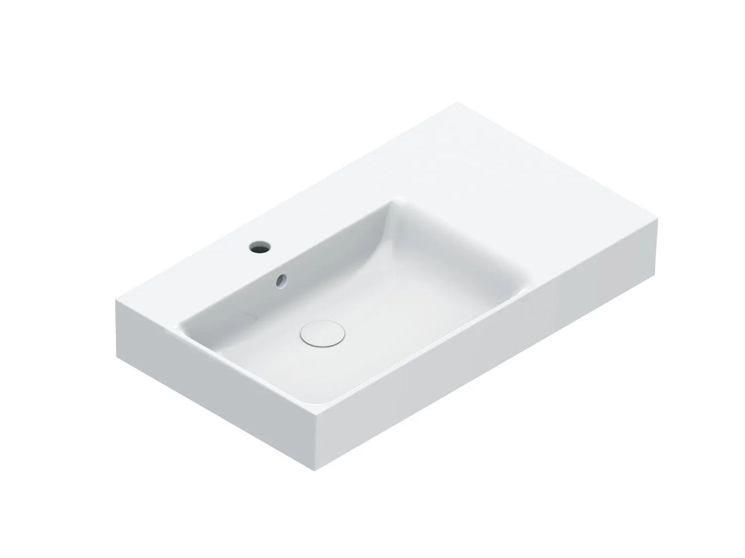 Подвесной прямоугольный умывальник с переливом CERAMICA CATALANO премиум ARCH-00033921