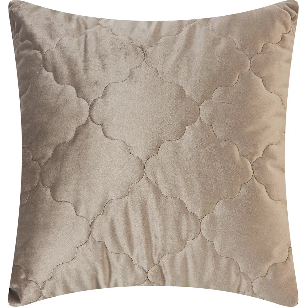 Подушка Ромб 50x50 см цвет серо-коричневый LINEN WAY STLM-2140139