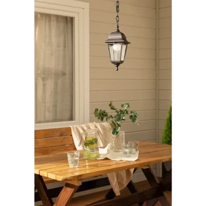 Светильник уличный подвесной 1xE27x60 Вт пластик цвет чёрный