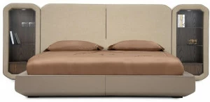 Tonino Lamborghini Casa Мягкая кровать со встроенными прикроватными тумбочками Rem
