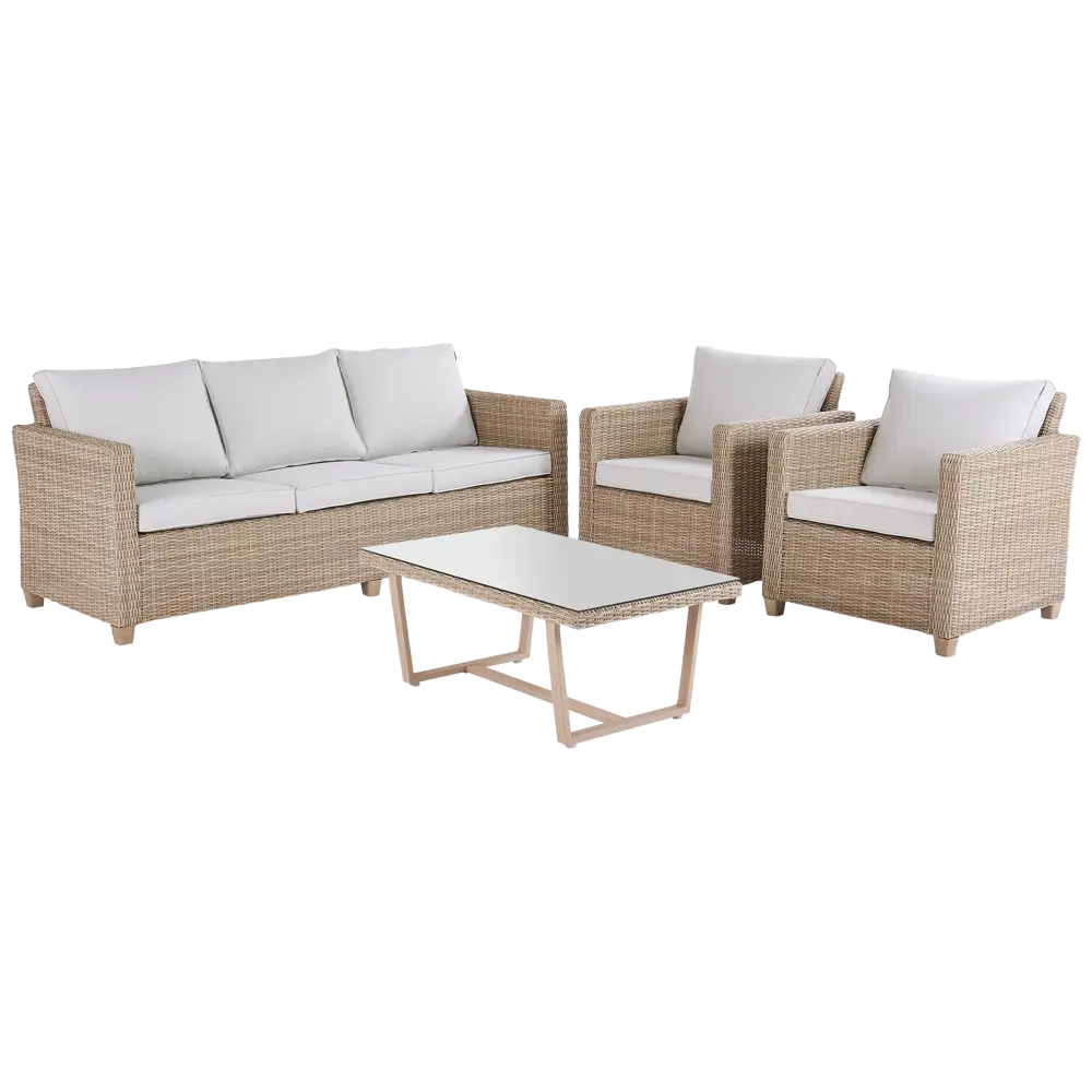 Набор садовой мебели Naterial Medena полиротанг цвет бежевый STLM-2075461