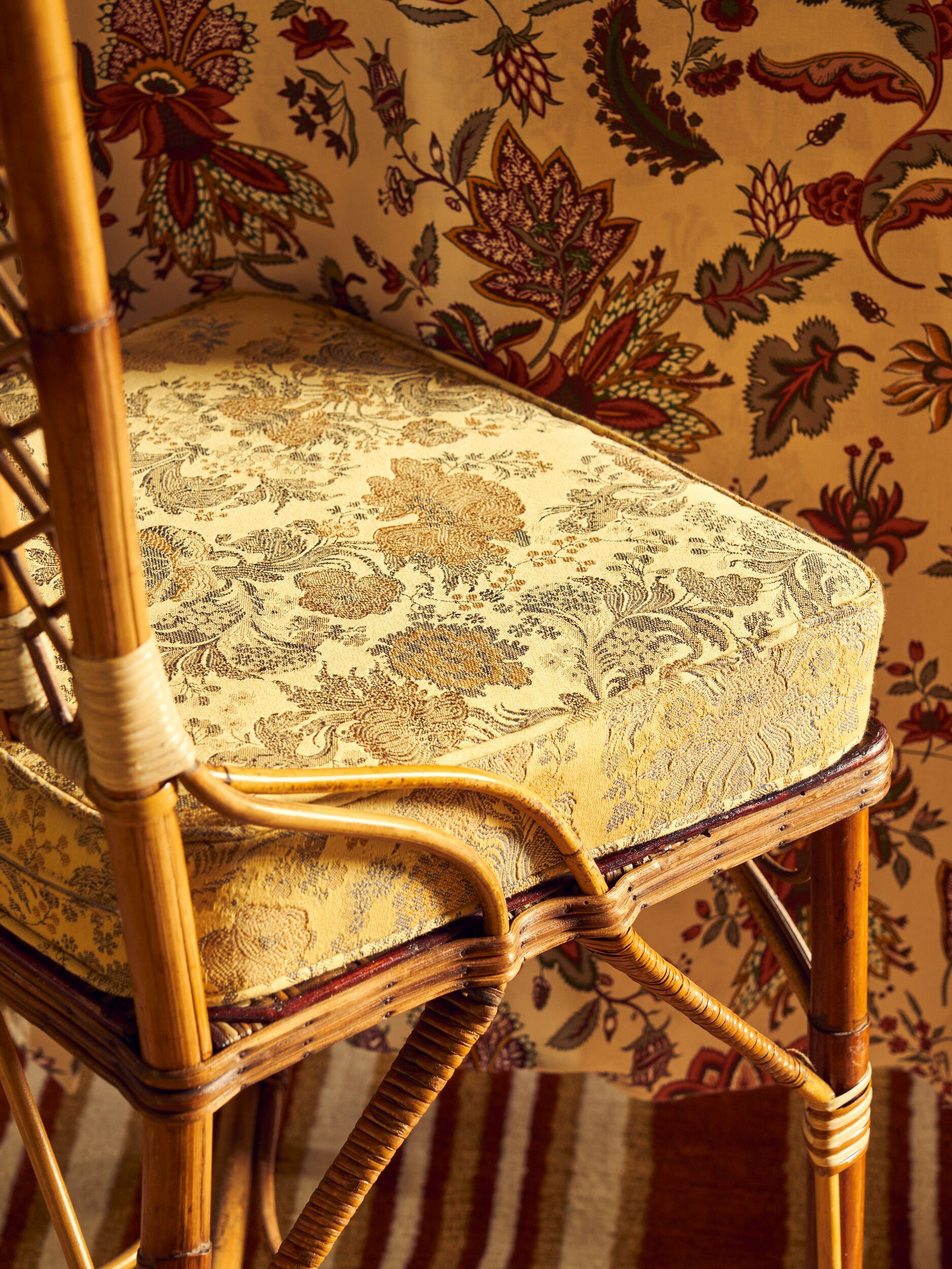 Хлопчатобумажная ткань с цветочным рисунком LELIEVRE Quenin-Belle Époque ARCH-00020380 - Вид №13