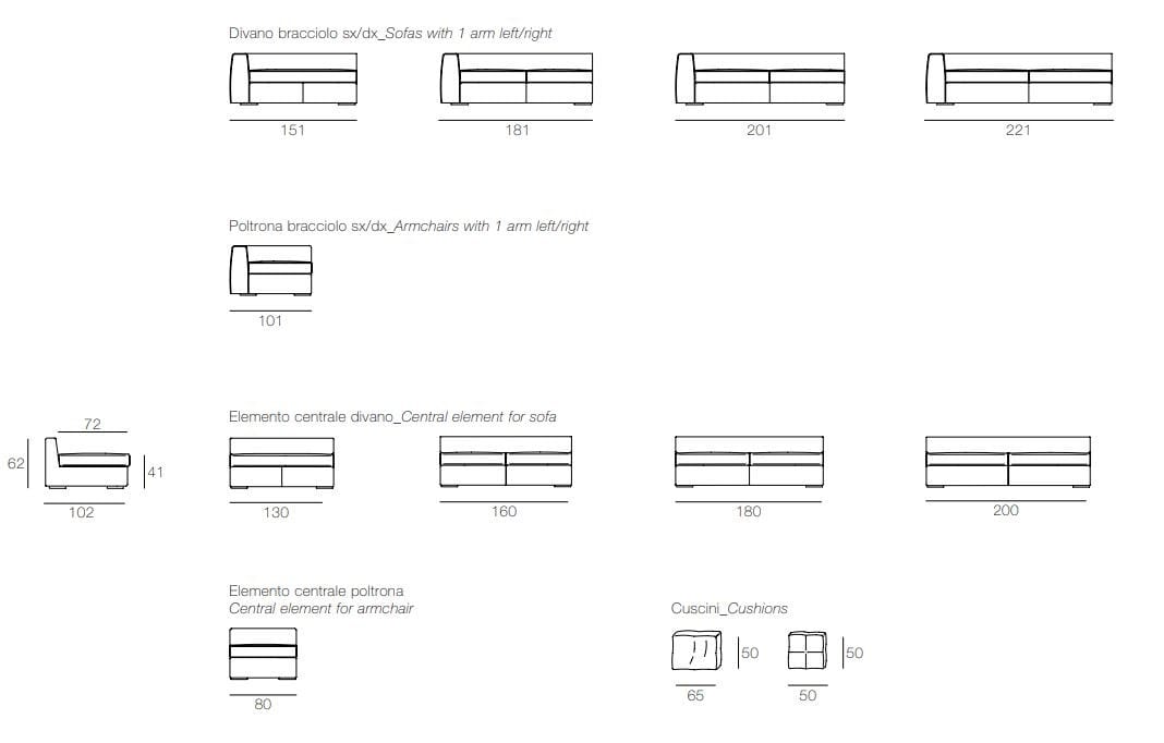 Модульный диван CTS SALOTTI глина ARCH-00025955 - Вид №2