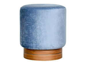 Круглый бархатный пуф