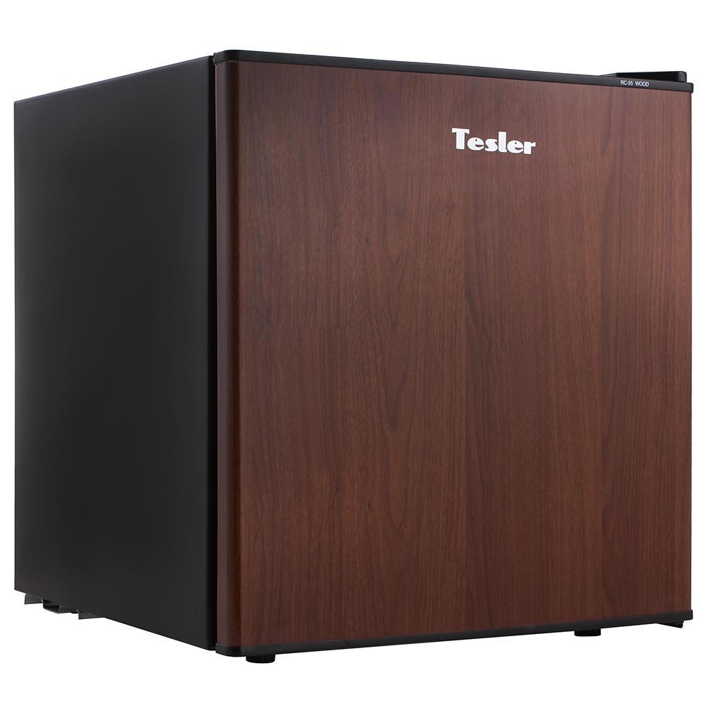 90234725 Отдельностоящий холодильник RC-55 WOOD 44.5x49 см цвет коричневый STLM-0142680 TESLER