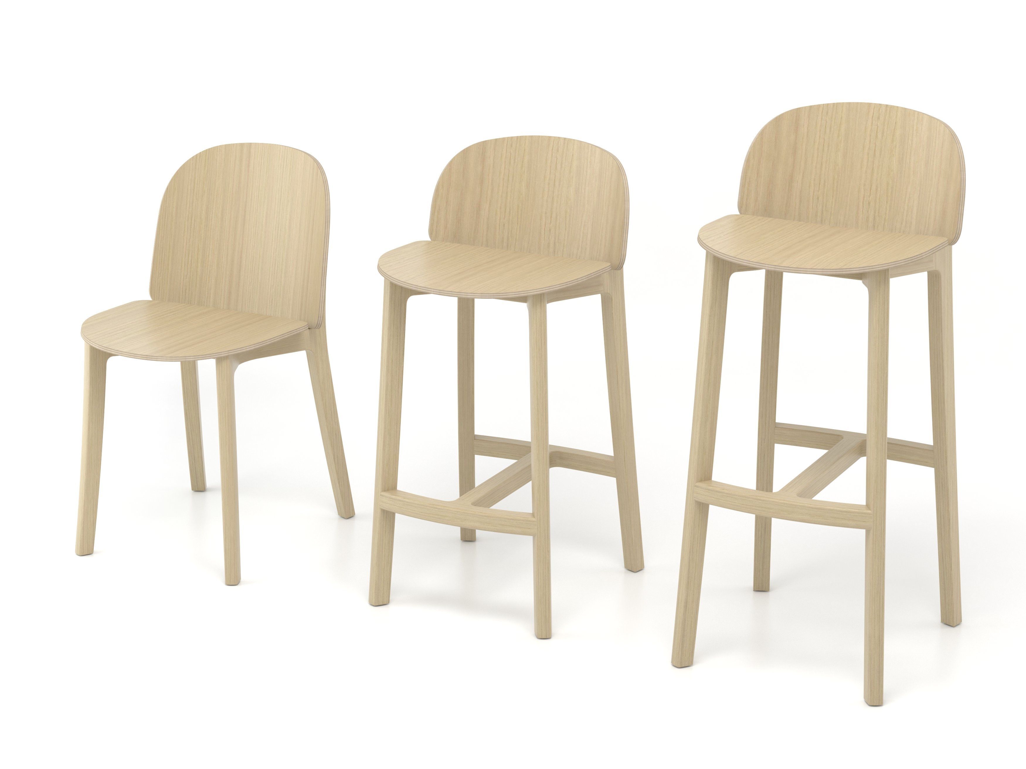 Табурет из массива дерева Bosc Lanas ARCH-00026956 - Вид №1