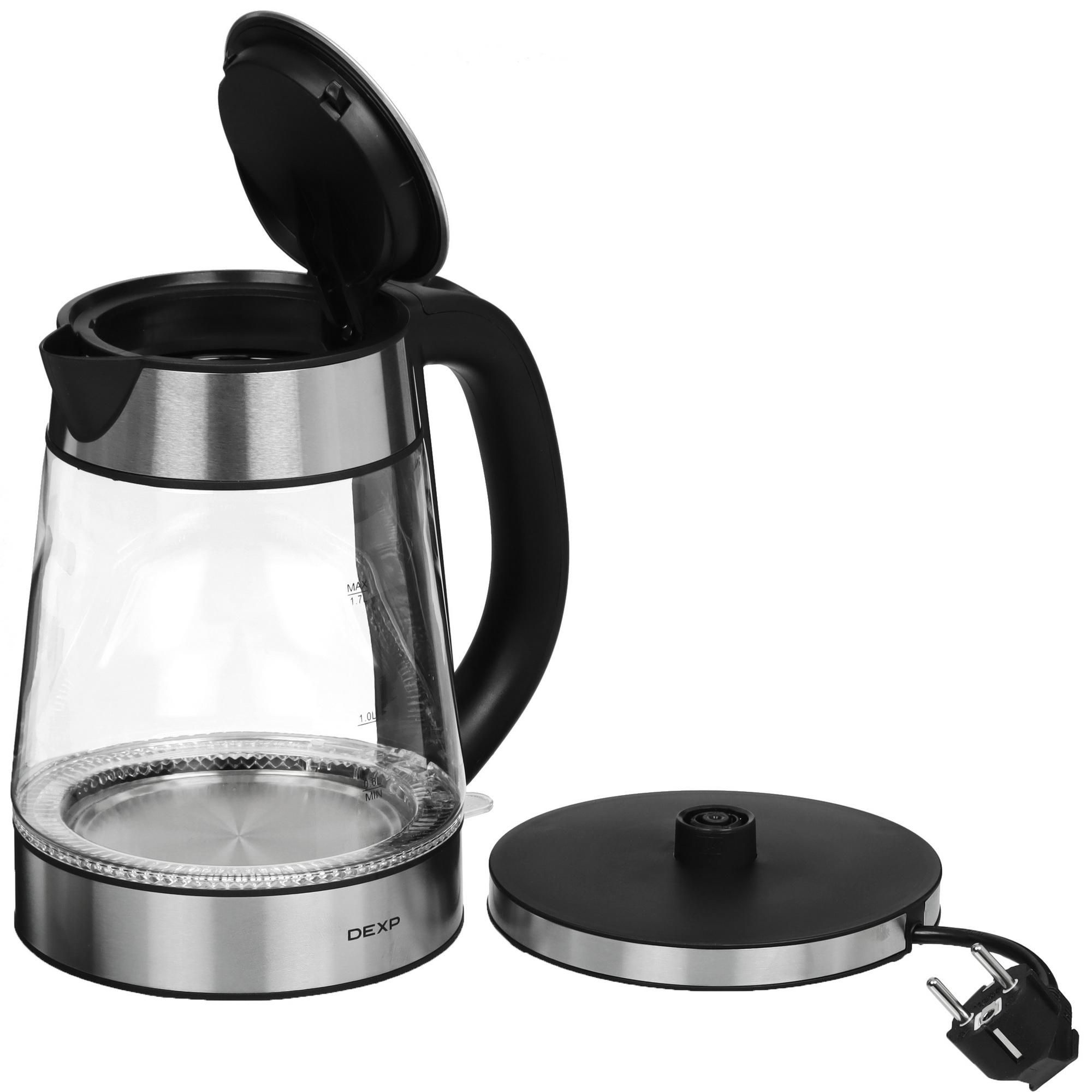 9065845 Электрочайник DEXP EK-06GPS серебристый STDN-0083410 - Вид №5