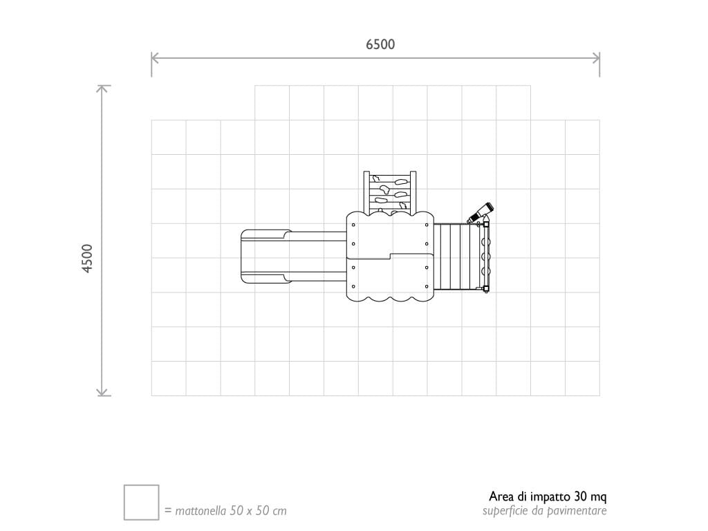 Рециркулированная пластиковая игровая структура EUROCOMITALIA COMBI SMILE ARCH-00080938 - Вид №2