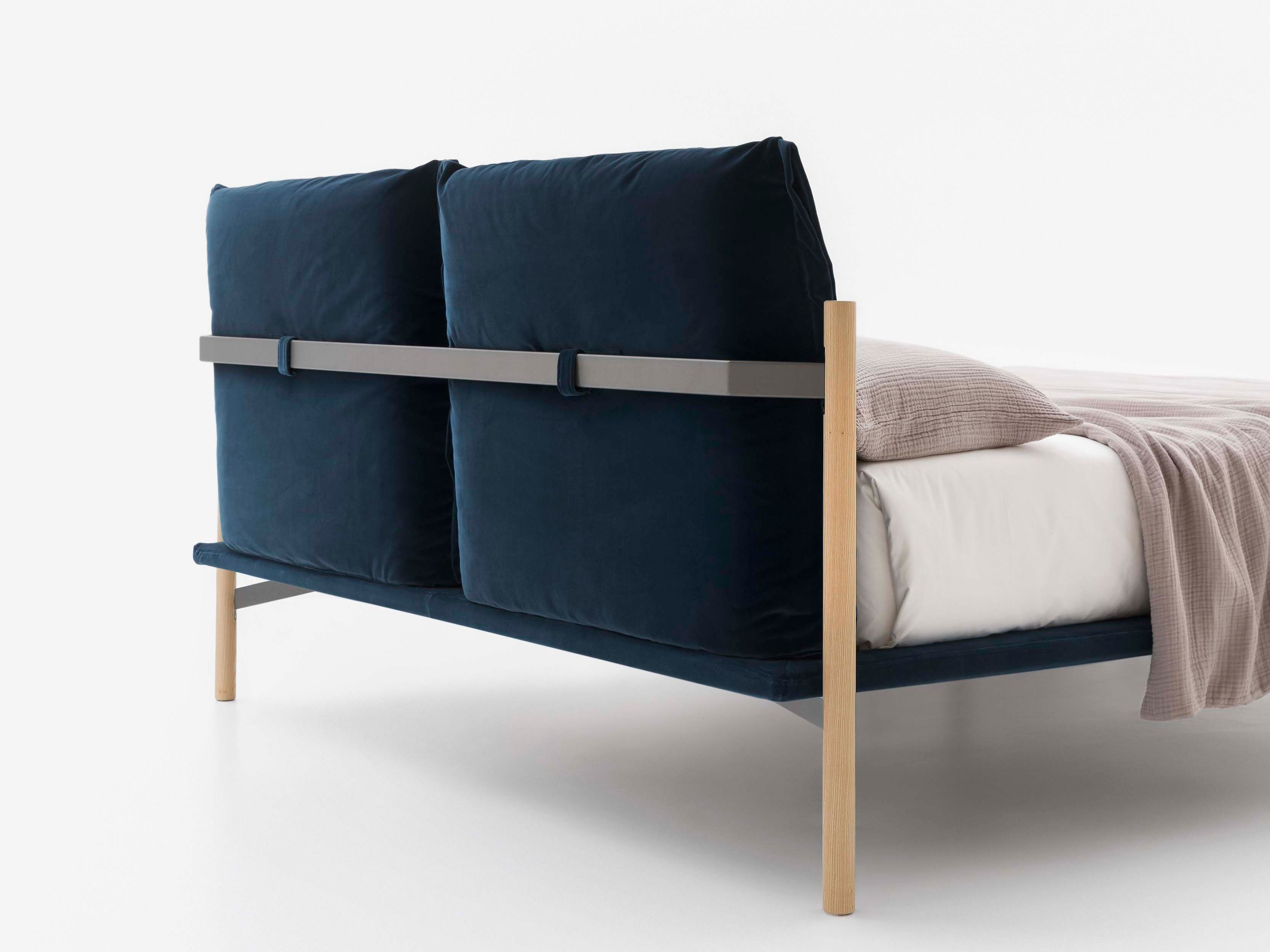 Двуспальная кровать с мягким изголовьем Alf DaFrè ATLAS ARCH-00001956 - Вид №1