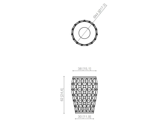 Круглая мраморная ВАЗа Kreoo Dawn ARCH-00018484 - Вид №4