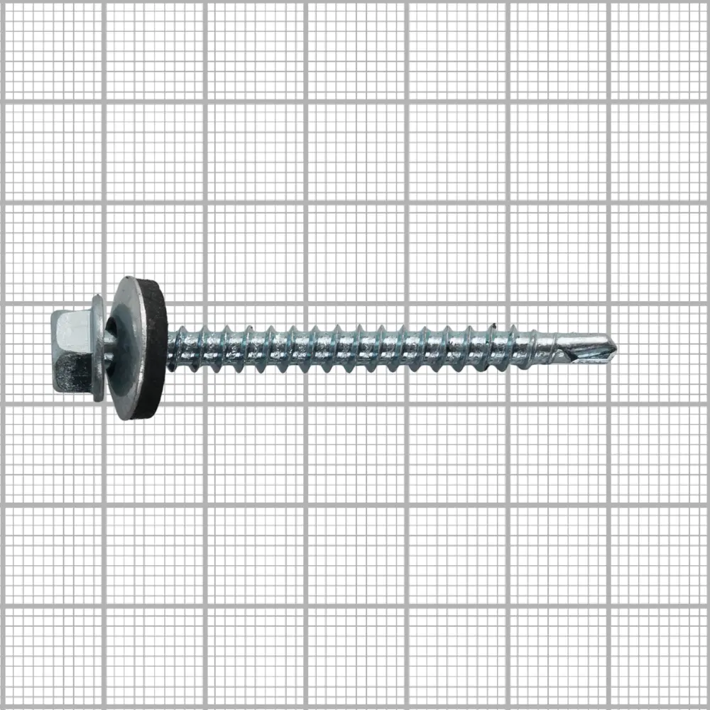 Саморезы кровельные по дереву Standers с пресс-шайбой оцинкованные 4.8x35 1 кг 82181987 STLM-2203275  - Вид №3