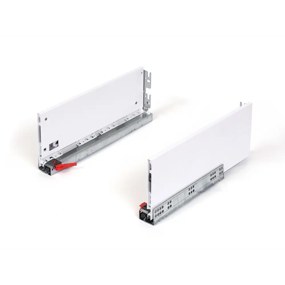Комплект роликовых направляющих Flowbox h144 500 мм, сталь, цвет белый 85441385 STLM-2171384 Santreyd 
