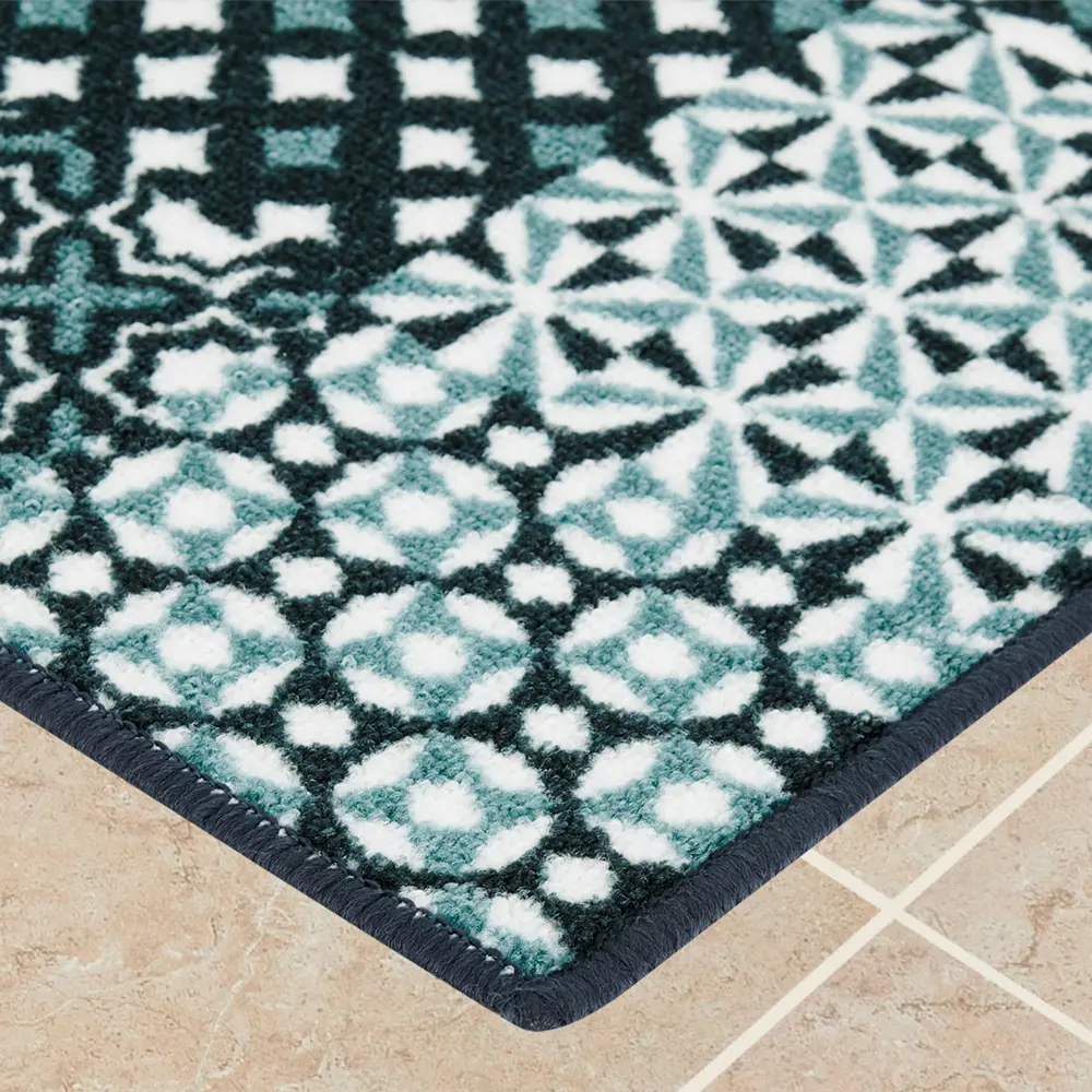 Коврик декоративный нейлон Кристалл 50x80 см цвет синий CTIM STLM-2129978 - Вид №2