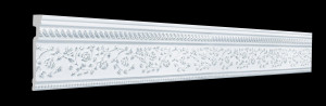 90632628 Плинтус GP-100 Silver для натяжного потолка, пенополистирол, цвет белый, 2000х24 мм, 15шт STLM-0318593 GLANZEPOL