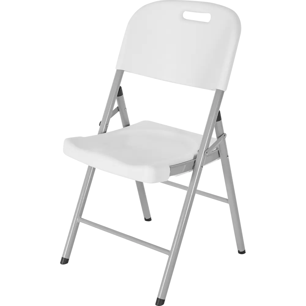 Стул садовый Сатурн складной пластик белый METMEBEL STLM-2001194 - Вид №1