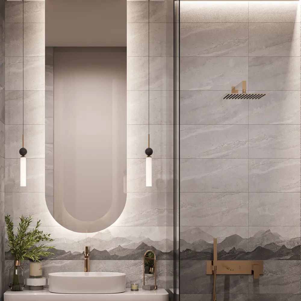 Настенная плитка Gracia Ceramica Fog с сахарной текстурой 25х60 см 89231597 STLM-0949050