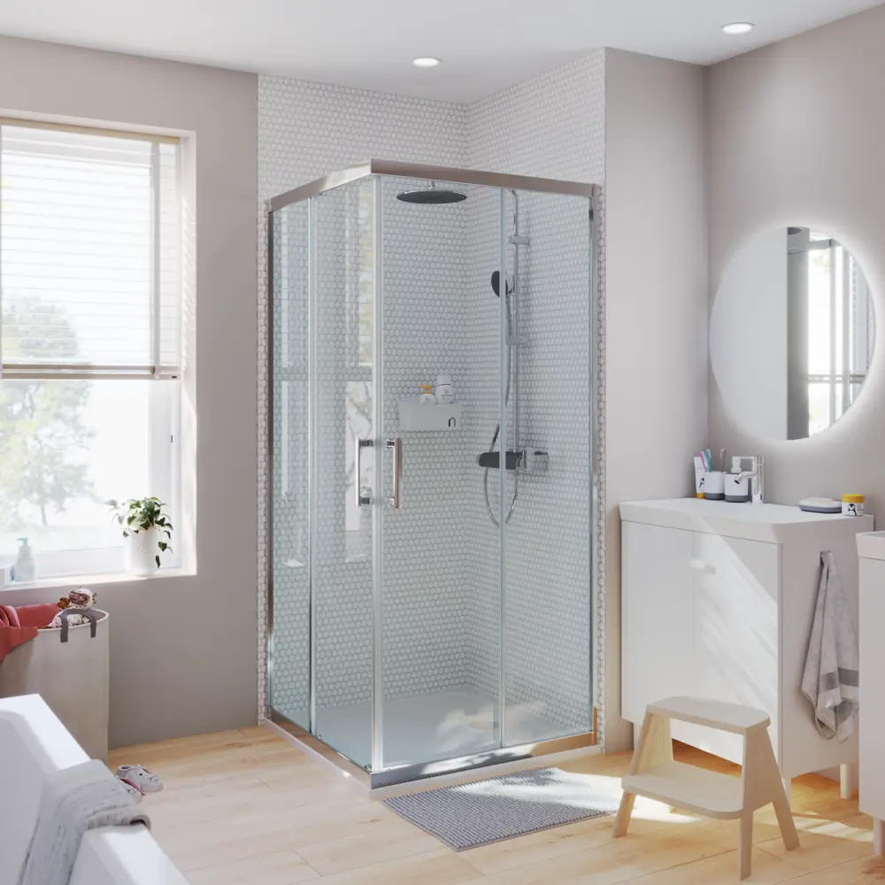 Комплект стекол для душевой ширмы Sensea Easy 90x90 см STLM-2039341 - Вид №20