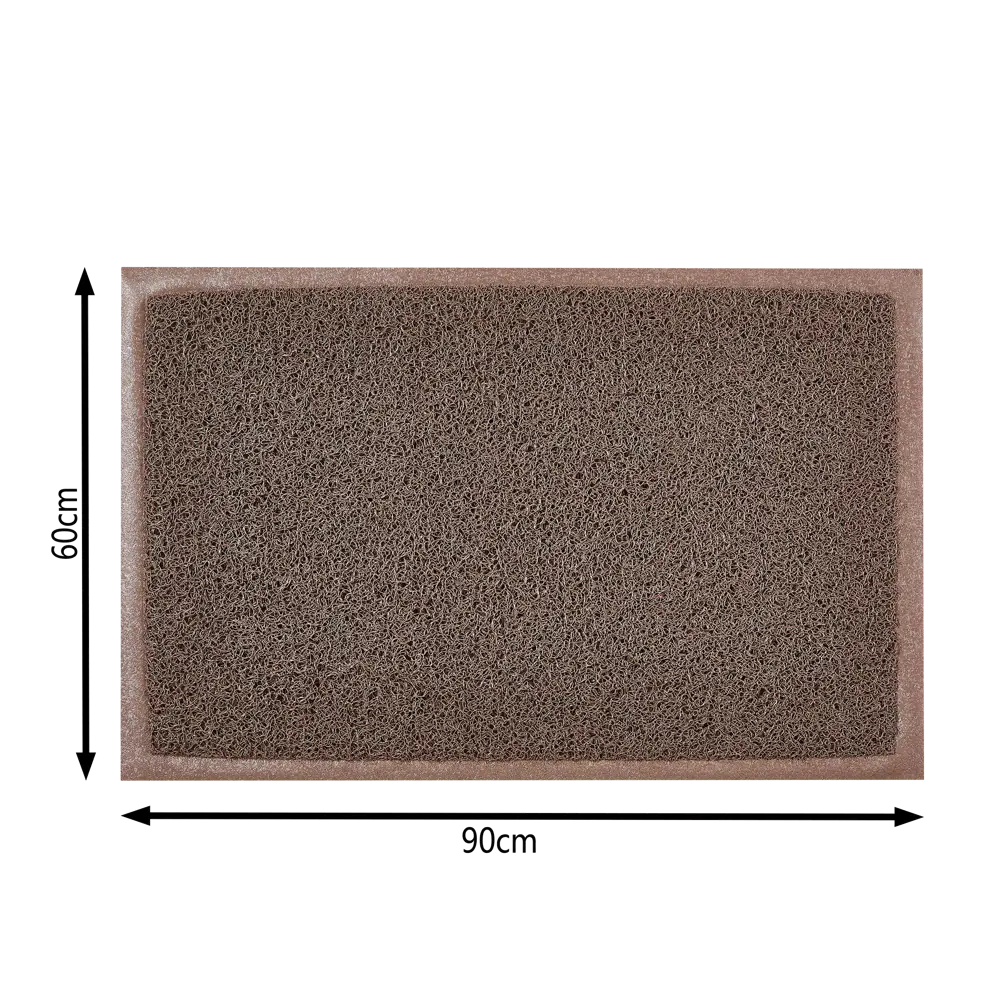 Коврик Inspire Vinyl Diamond 60x90 см ПВХ на виниле цвет коричневый STLM-2057467 - Вид №4