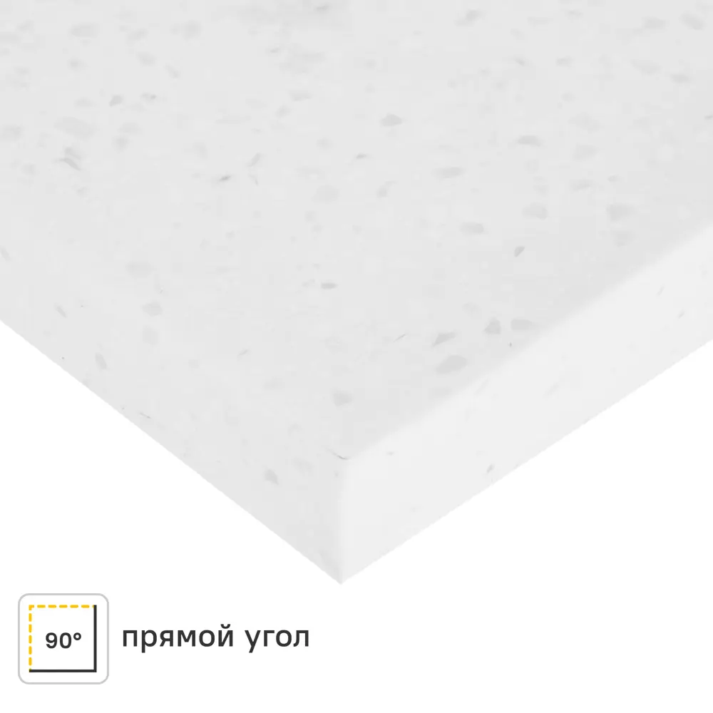 Столешница Арктик 120x80x2 см искусственный камень цвет белый 84168262 STLM-2133536 Santreyd