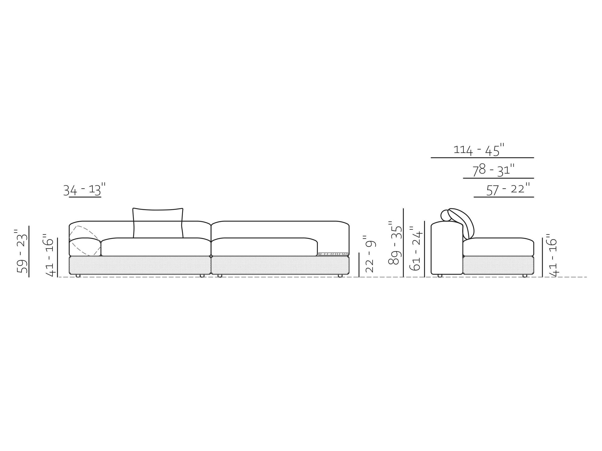Модульный тканевый диван Max Divani MATCH ARCH-00110401 - Вид №10
