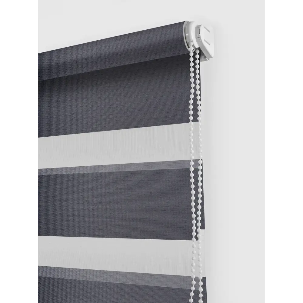 Штора рулонная день-ночь Madrid 50x160 см графит MIAMOZA Коллекция 2024г STLM-2190972 - Вид №1
