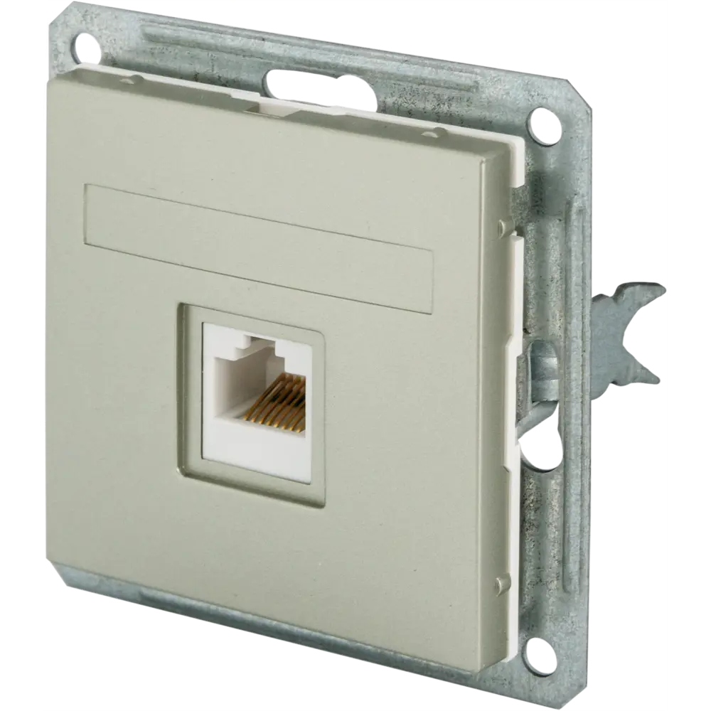 Розетка компьютерная Schneider Electric W59, цвет шампань STLM-2136667 - Вид №1