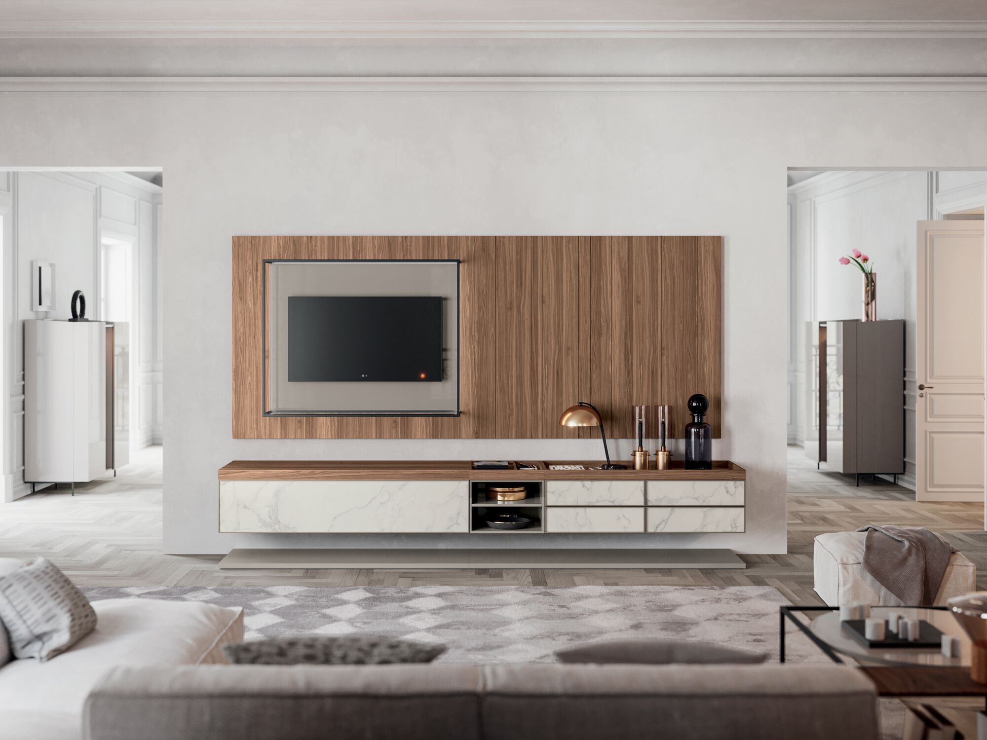 Модульная оборудованная стена со встроенным освещением Kico Living Systems ARCH-00061447 - Вид №4