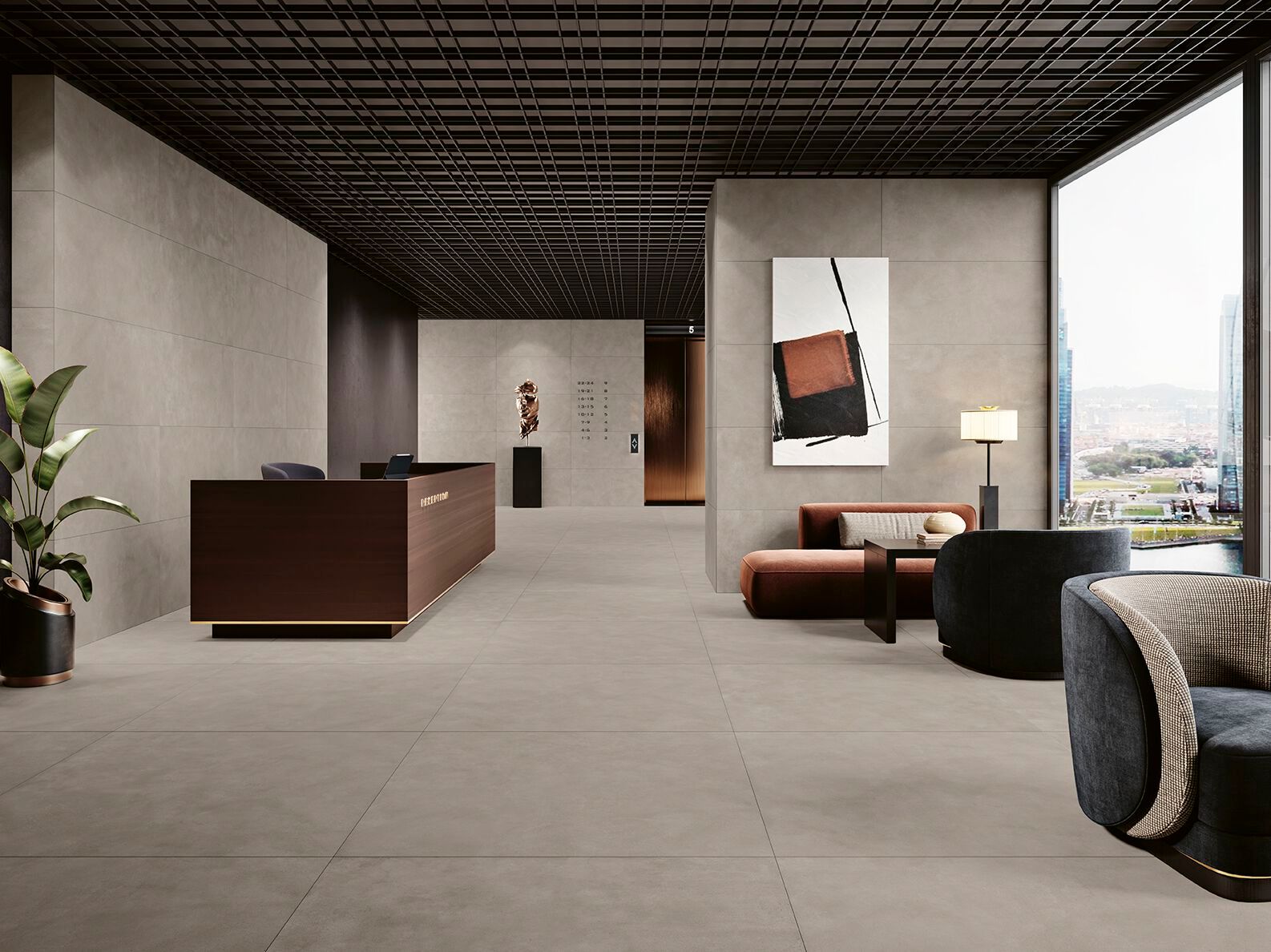 Пол / керамогранит с эффектом цемента MARGRES METROPOLIS ARCH-00071397