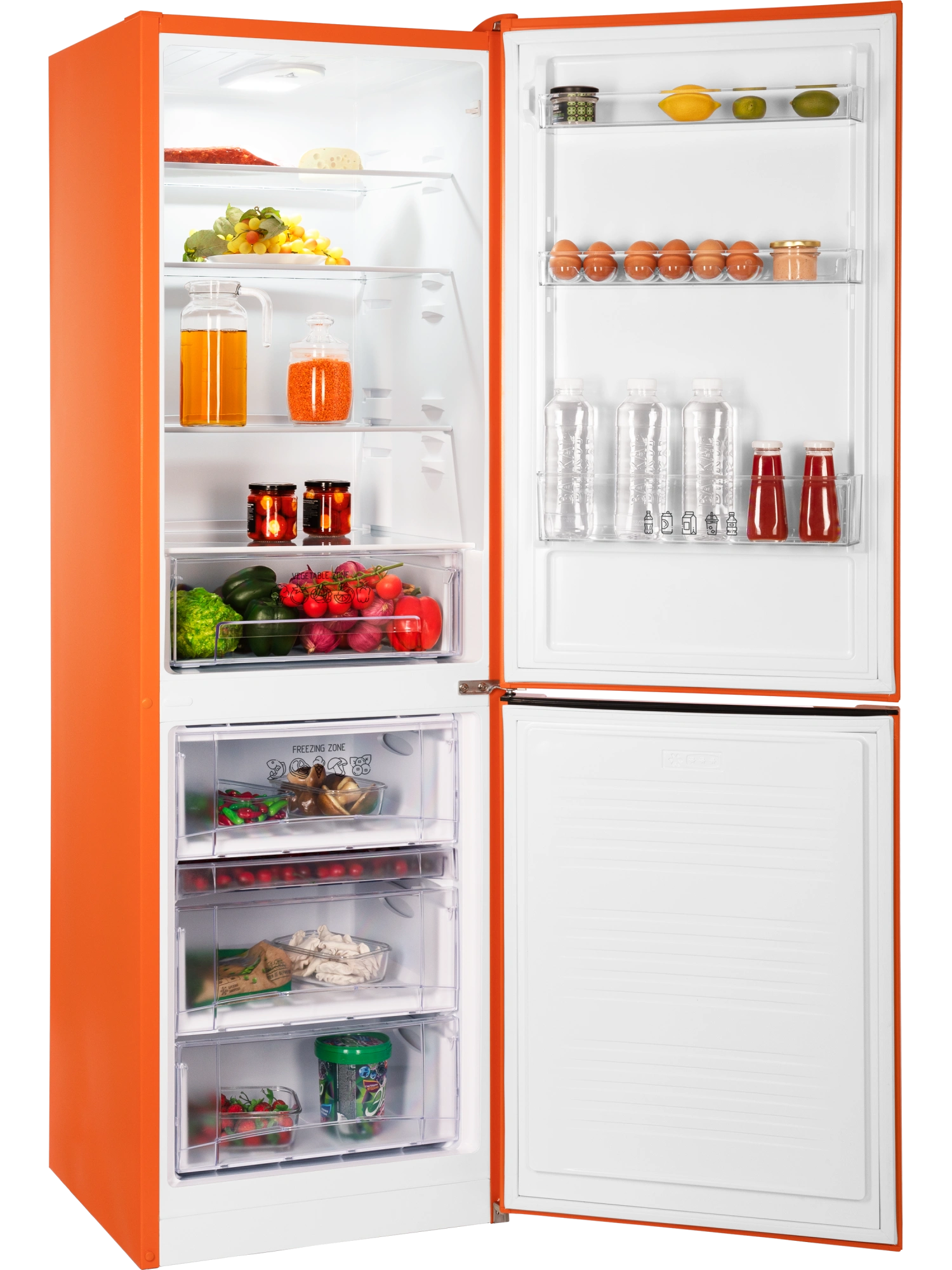 9293986 Холодильник с морозильником   NORD NRB 152 Or оранжевый STDN-0141814 - Вид №1