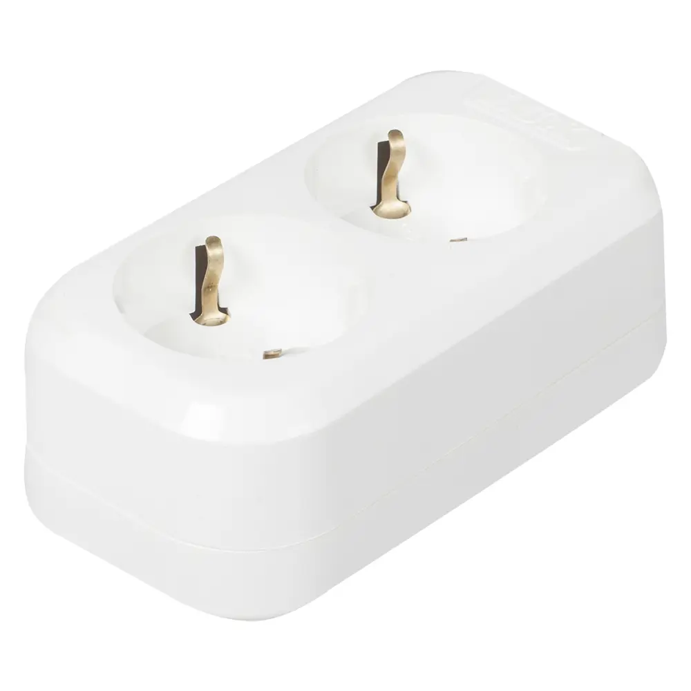 Колодка с заземлением Lux 2 розетки 16А STLM-2169850 - Вид №1