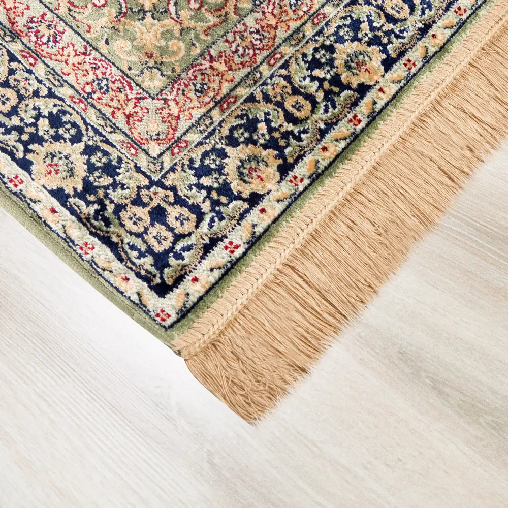 Ковер вискоза Isphahan 77919I 65x135 см цвет зеленый DEVOS-CABY STLM-2134643 - Вид №1