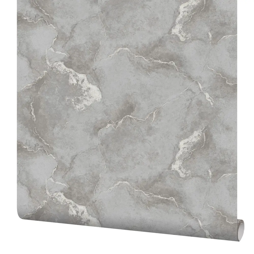 Флизелиновые обои Erismann Atlantis с каменной текстурой, серые 89426013 STLM-1575469