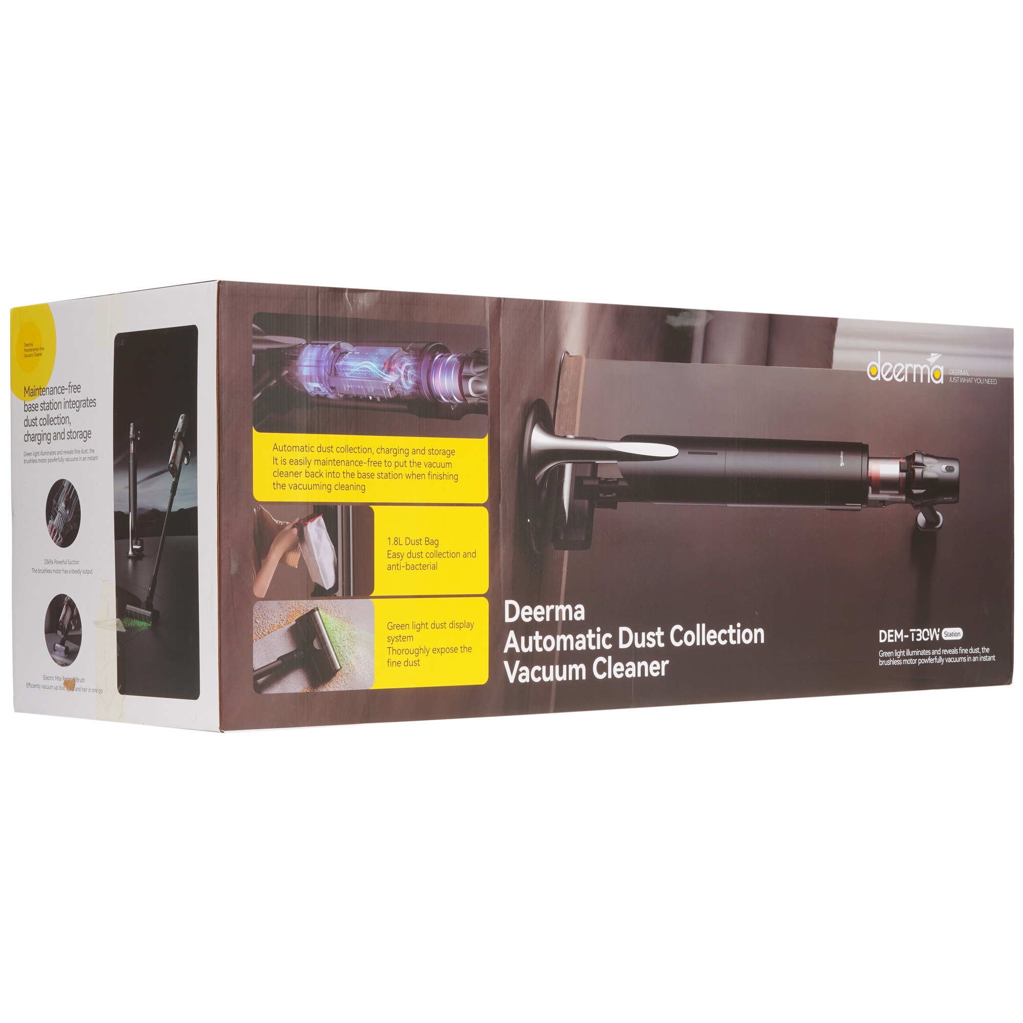 9208776 Пылесос  вертикальный  Deerma DEM-T30W Station  серый STDN-0069235 - Вид №13