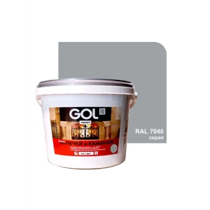 Краска для печей и каминов GOL Exp.142-3 цвет серый 3 кг