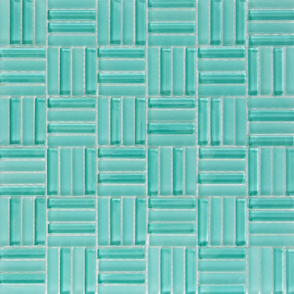 Мозаика стеклянная Artens Nesty 30x30 см цвет бирюзовый STLM-2024965 - Вид №2