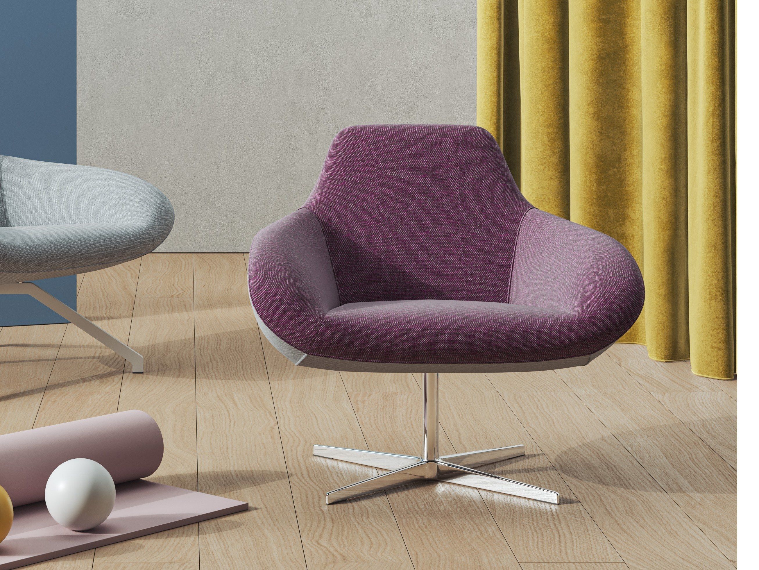 Тканевое вращающееся кресло с подлокотниками ALMA DESIGN X Big ARCH-00043633 - Вид №1