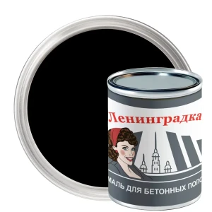 Краска для пола Ленинградка УТ000011951 цвет чёрный 0.8 л