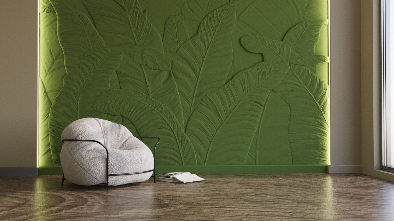 Трехмерная декоративная гипсовая панель WallDeco JUNGLE ARCH-00147134 - Вид №2
