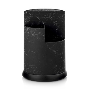 91163548 Подставка для столовых приборов Nordic 17x25x17 см пластик цвет черно-серый STLM-0505448 WALMER