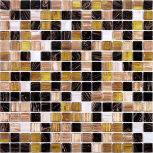 Декоративная мозаика Goodday(m)-2013-20-327x327 32.7x32.7см стекло цвет коричневый ALMA Mix20x20 OI