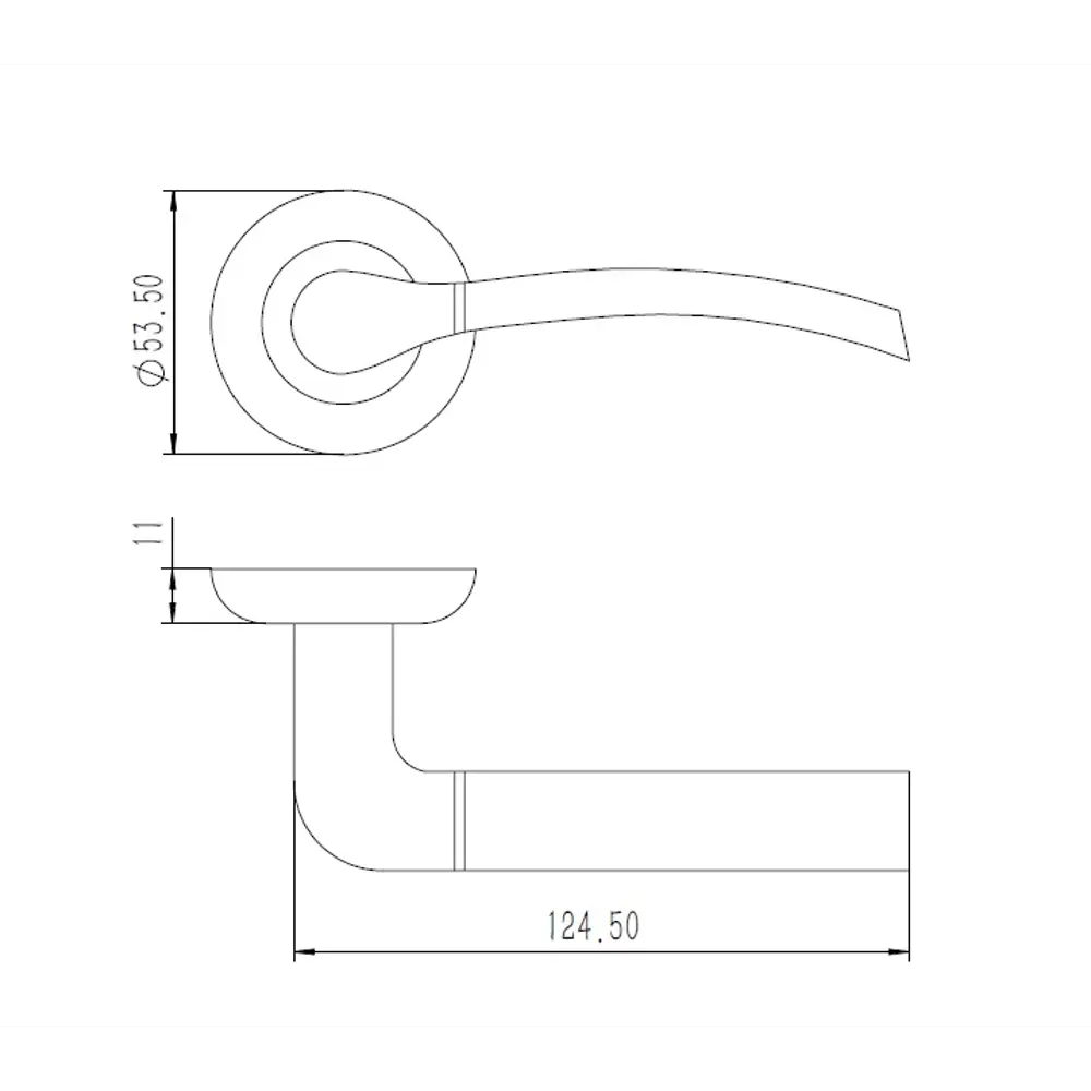 Дверная ручка EDSON EDS-15-Z01 с автовозвратом в матовом хроме 82677952 STLM-0033861 - Вид №4
