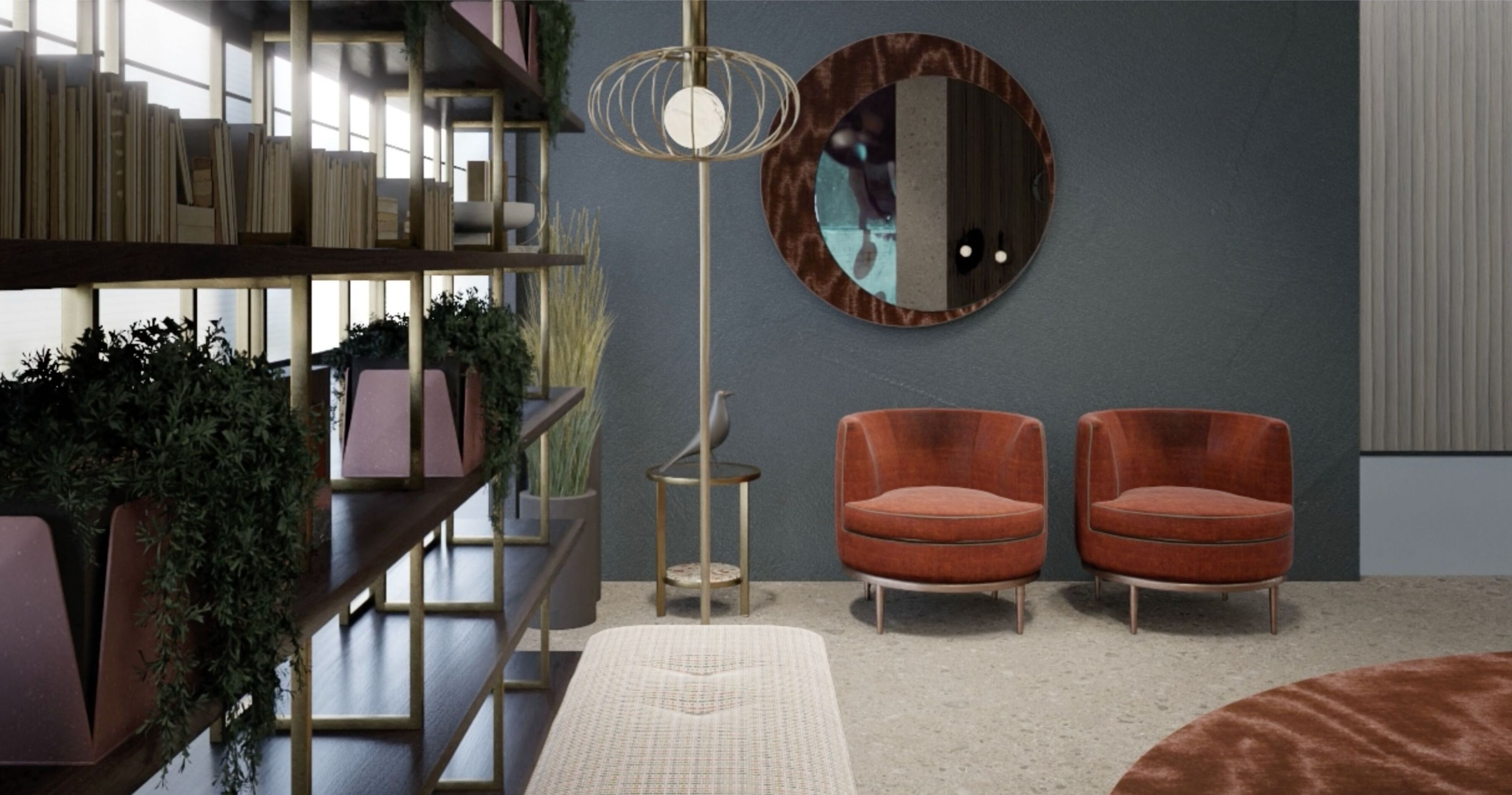 Тканевое кресло с подлокотниками Borzalino CAMY ARCH-00142015 - Вид №5