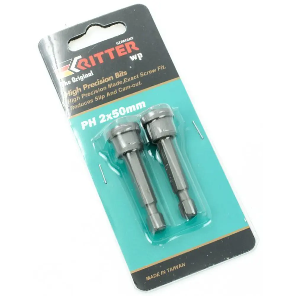 Бита магнитная с ограничителем Ritter WP PS20152025 PH2x50 мм, 2 шт STLM-2012997 - Вид №2