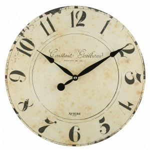 Часы настенные с римскими цифрами 35 см светло-коричневые с черным Aviere AVIERE  00-3872834 Коричневый;черный